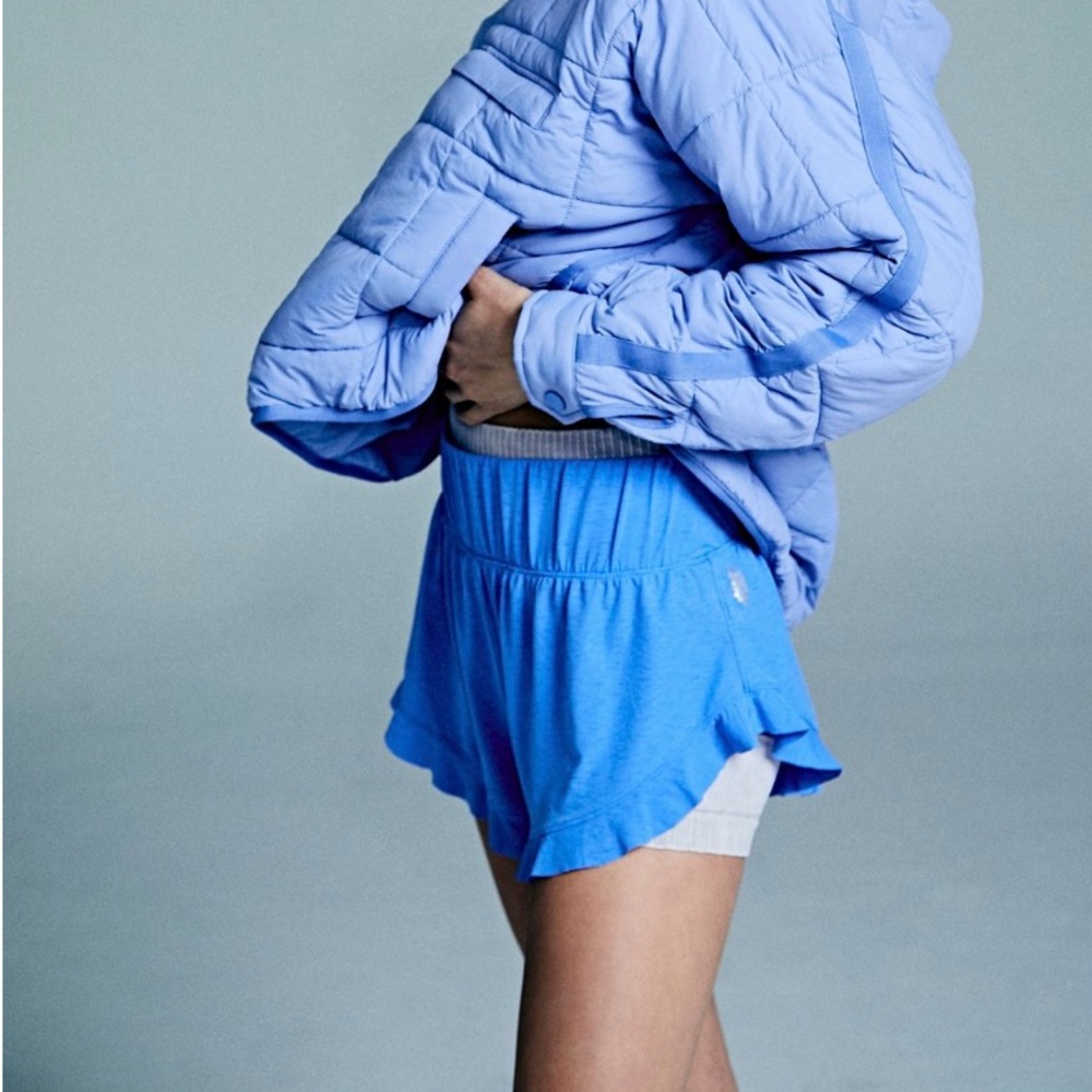 Free People Movement Featherweight Layering Shorts  Teal